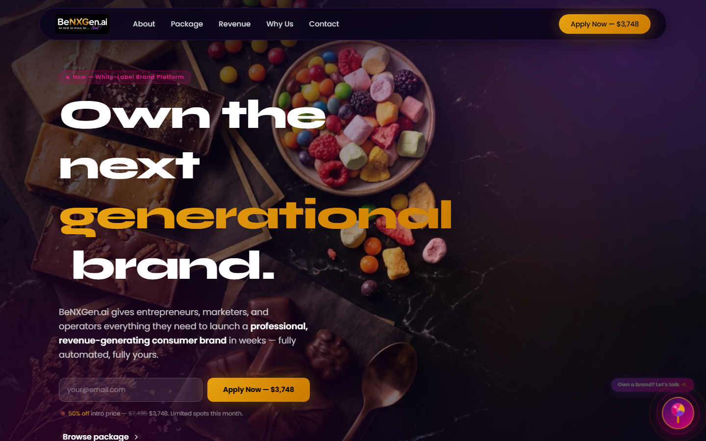 Screenshot of BeNXGen.ai